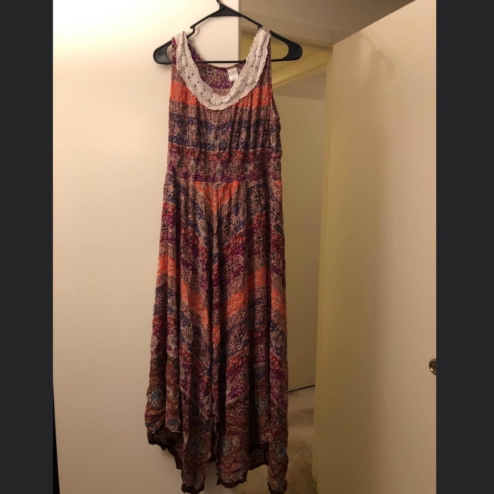 Peach Coral Bila Maxi Dress